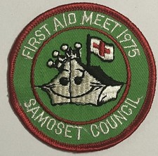 Samoset Council 1975 BSA First Aid Meet Event Patch