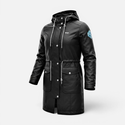 Khujo women's coat/raincoat model: Darya black XS