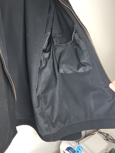 Men's Weatherby Performance Outerwear Black Wool Jacket XL/XXL - Picture 11 of 21