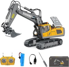 RC Excavator, 1:20 Scale RC Construction Vehicle Toy, 2.4GHz 11 Channel Engin...