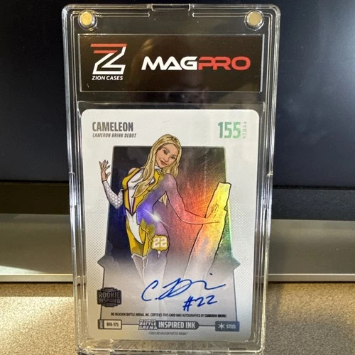 BO JACKSON Battle Arena CAMELEON Rookie Inspired Ink CAMERON BRINK Steel Auto