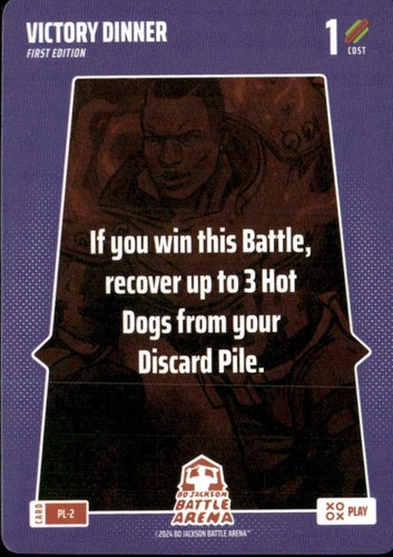 Bo Jackson Battle Arena Alpha #PL-2 Victory Dinner SSP Play
