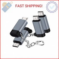 USB C to Micro USB Adapter, 4-Pack Type C Female to Micro USB Male Convert Con