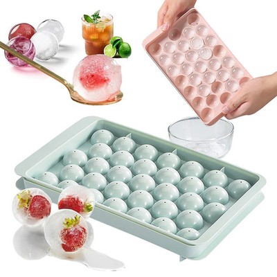 33 Ice Boll Hockey PP Mold Frozen Whiskey Ball Popsicle Ice Cube Tray Box Lollip