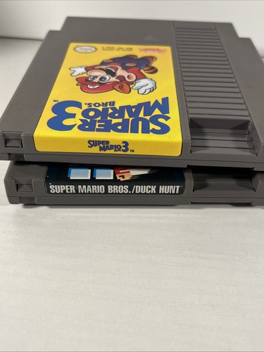 Super Mario Bros. 3 (Nintendo NES, 1990) w/ Manual & Super Mario Bros/ Duck Hunt - Picture 9 of 10