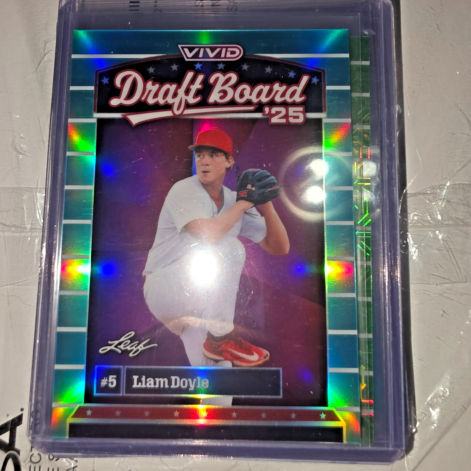 2026 LEAF VIVID "BLUE MIRROR REFRACTOR" #DB-20 LIAM DOYLE RC 5/25 - ST. LOUIS