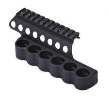 Mesa Tactical 6-Shell Side Saddle Mount Rail Mossberg 500 590 12 Gauge - 93630