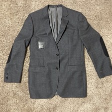 HUGO BOSS The Smith2 Blazer Men's US 44 L Wool Blend Elbow Pacheco