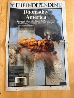 9/11 World Trade Centre The Independent UK Newspaper Published 12/09/2001