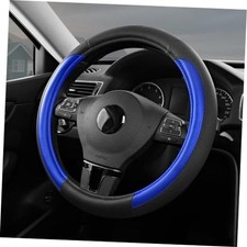 Skechers Steering Wheel Cover Memory Foamluxury Leather Steering Wheel Blue