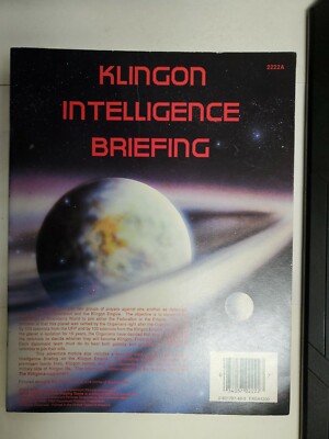 Klingon Intelligence Briefing StarTrek The Role Playing Game by FASA 27e3