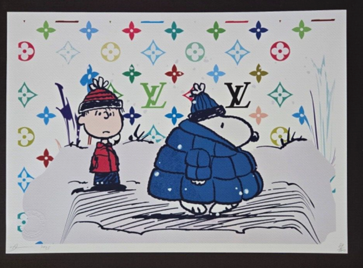 Death NYC Large A3 297x 420mm Pop Art Graffiti COA SNOOPY IN
