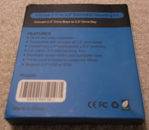 Convert 2.5 Drive Bays to 3.5 Drive Bays External SSD/HDD Mounting Kit Q:2 - Picture 2 of 5