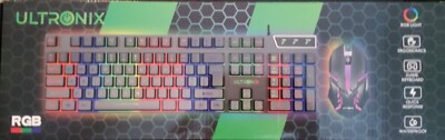 ULTRONIX RGB Gaming Keyboard and Mouse Combo   Open Box (Excelent Condition)