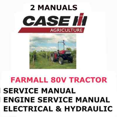 CASE IH FARMALL 80V TRACTOR  MANUAL REPAIR SHOP SERVICE ENGINE  PDF
