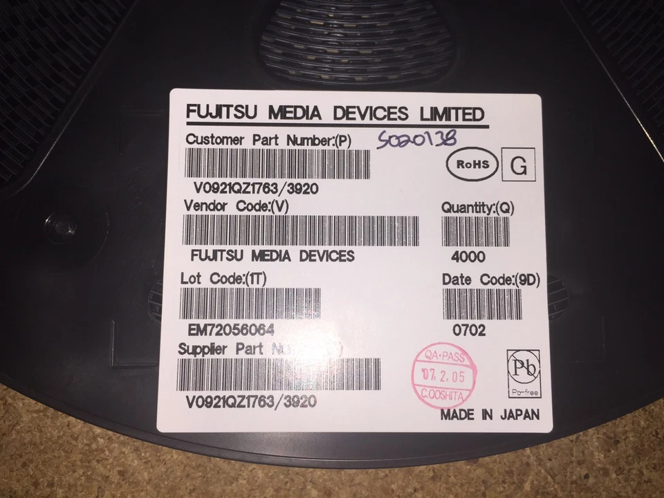 QTY=25 V0921QZ1763/3920, FUJI IC VOLTAGE-CONTROLLED CRYSTAL OSCILLATOR DUAL BAND - Image 2 of 3