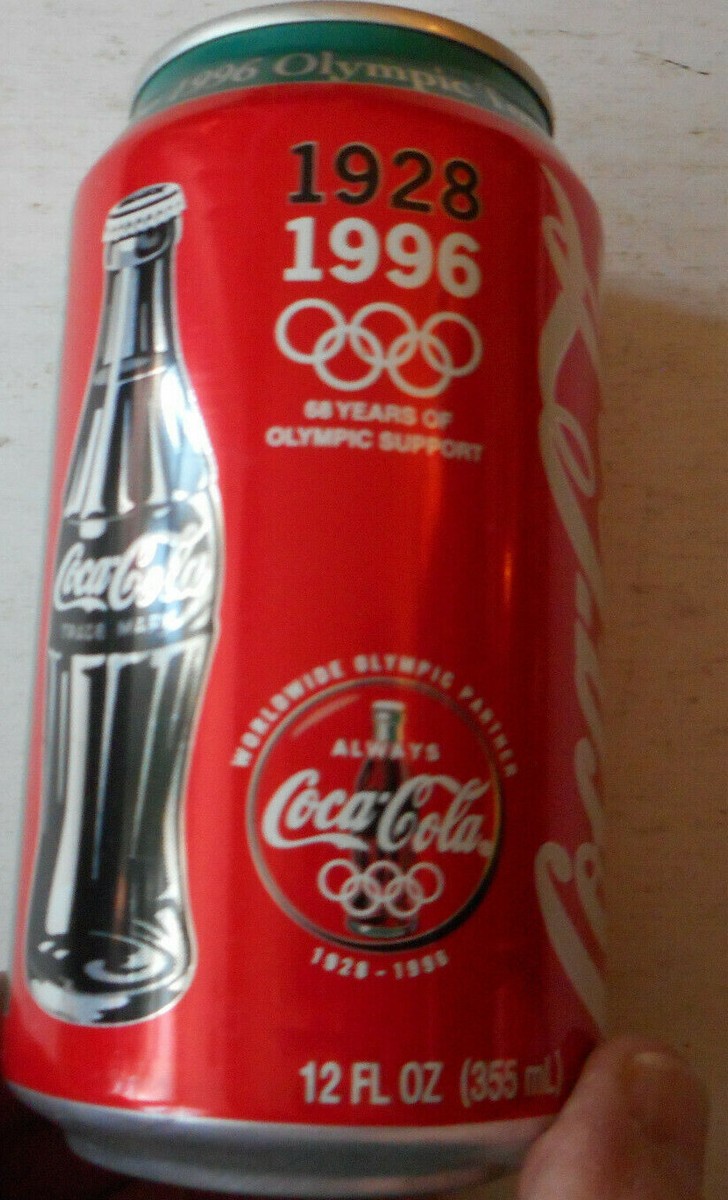 Unopened Full Coca-Cola 1996 Olympics Aluminum Can Torch Relay | eBay