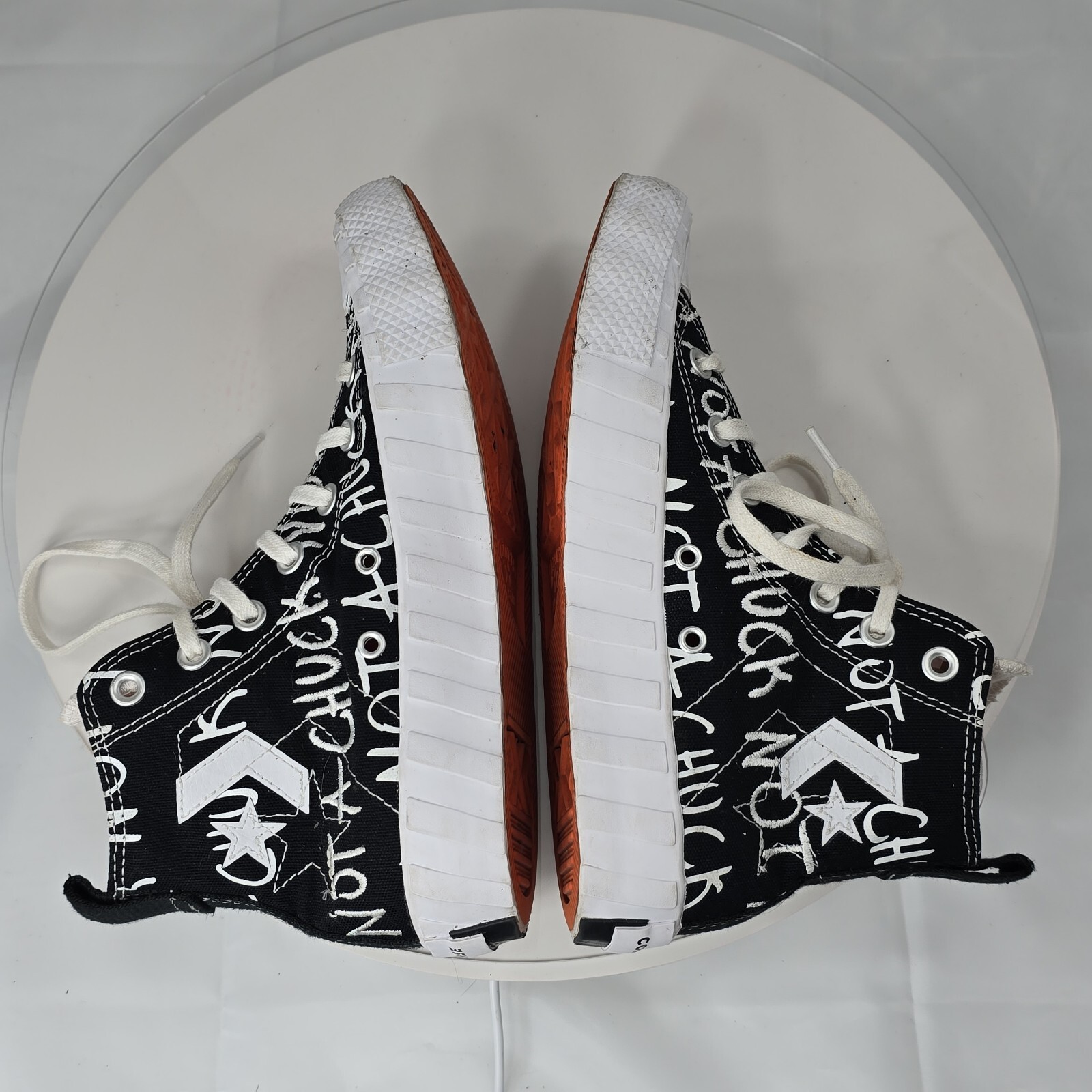 Converse All Star Not a Chuck Unt1t3ld Black Kid Shoes 266514C Size 5/ Women 7 thumbnail 16