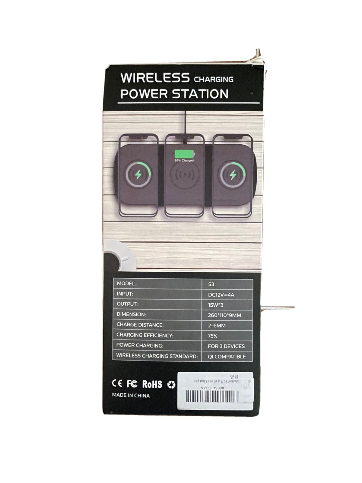 3-in-1 Fast Wireless Charger for Phone Watch Earbuds-image