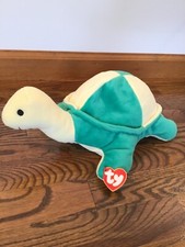 Ty Pillow Pal Snap Turtle Green Yellow Plush Stuffed Animal