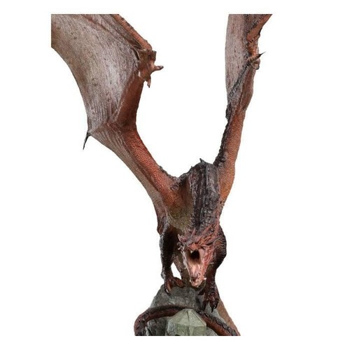THE HOBBIT - Smaug the Fire-Drake Polystone Statue Weta - Foto 14 di 16