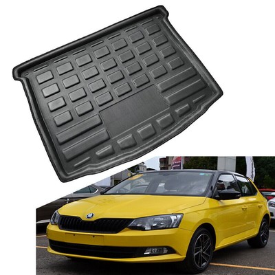 For Skoda Fabia Hatchback 2015-2019 Boot Liner Rear Trunk Mat Cargo Tray Carpet