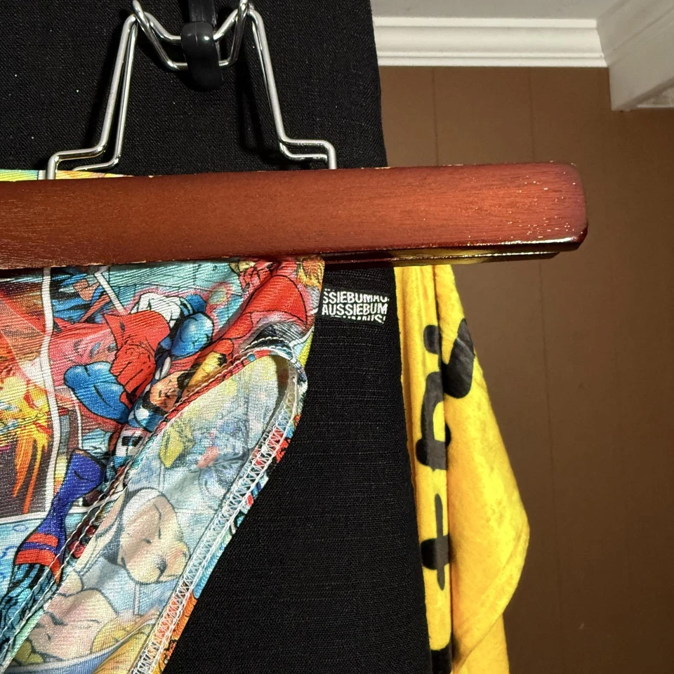 AussieBum Superhero Print Swim Briefs - Image 4 of 4