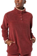 Koolaburra by UGG Sherpa with Microsuede Pullover Cabernet