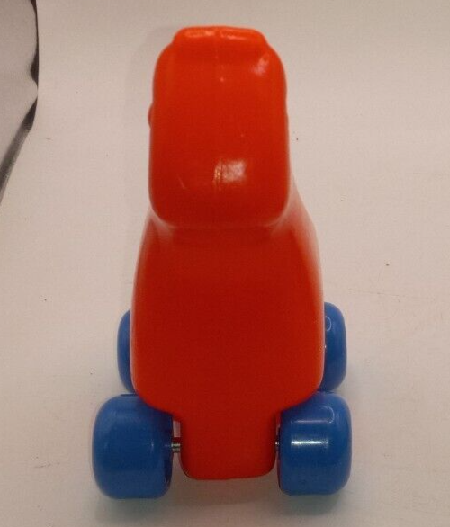 Lot of 3 Little Tikes Mini Rolling Animal N Pals on Wheels Orange