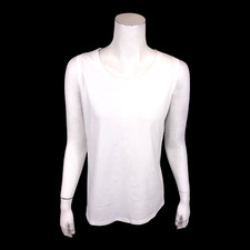 Denim  Co. Textured Knit Scoop Neck Tank with Twisted Back Detail X-Small Size