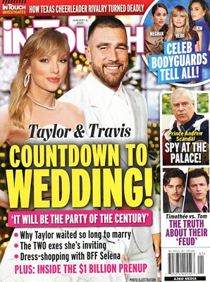 IN TOUCH January 6 2025 Taylor Swift Travis Kelce Timothée Chalamet Lance Bass