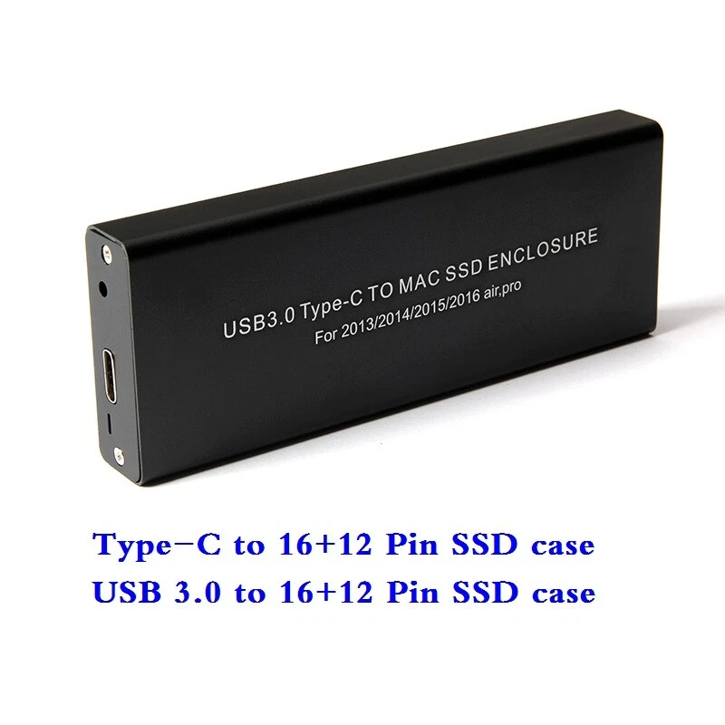 Typ-C USB3.0 auf 16+12 Pin Gehäuse für Macbook Air Pro 2013 2014 2015 Case