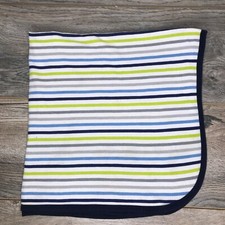 Gerber Baby Blanket Lovey THERMAL WAFFLE WEAVE Blue Green EXCELLENT