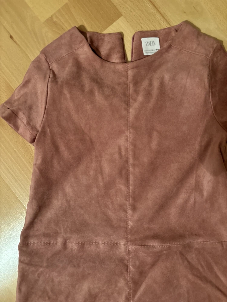 Kleid, Wildleder Optik, Größe 152, Zara, wurde nie getragen, altrosa