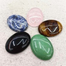 Wholesale 5pcs Mixed Natural Stone Oval CAB CABOCHON 30x40mm DIY No Holes