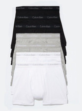 Calvin Klein Boxer Brief Underwear Cotton Classic 7-Pack Black Grey Mens Size XL