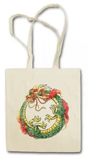 OUROBOROS INFINITY CHINESE DRAGON SHOPPING BAG Uroboros Ancient Myths Snake