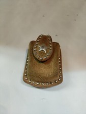 Genuine Leather Cell Phone Holder Belt Clip Western Star 3x2