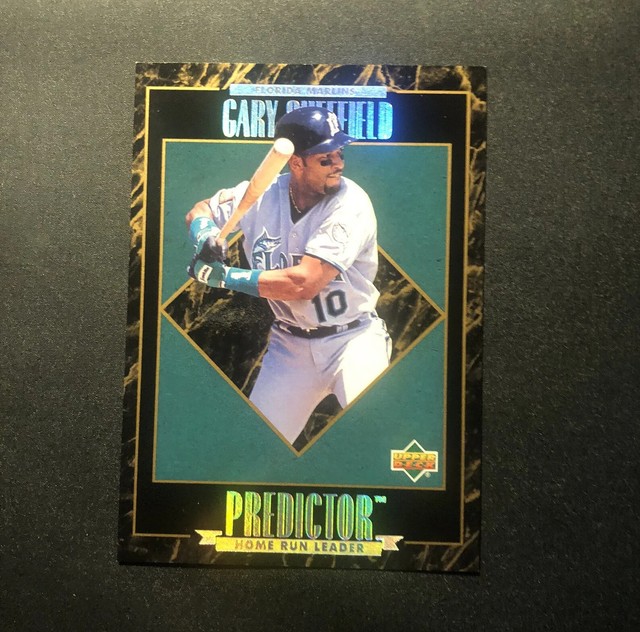 1995 UPPER DECK PREDICTOR SERIES 2 League Leaders Rdm #R40 GARY SHEFFIELD Silver