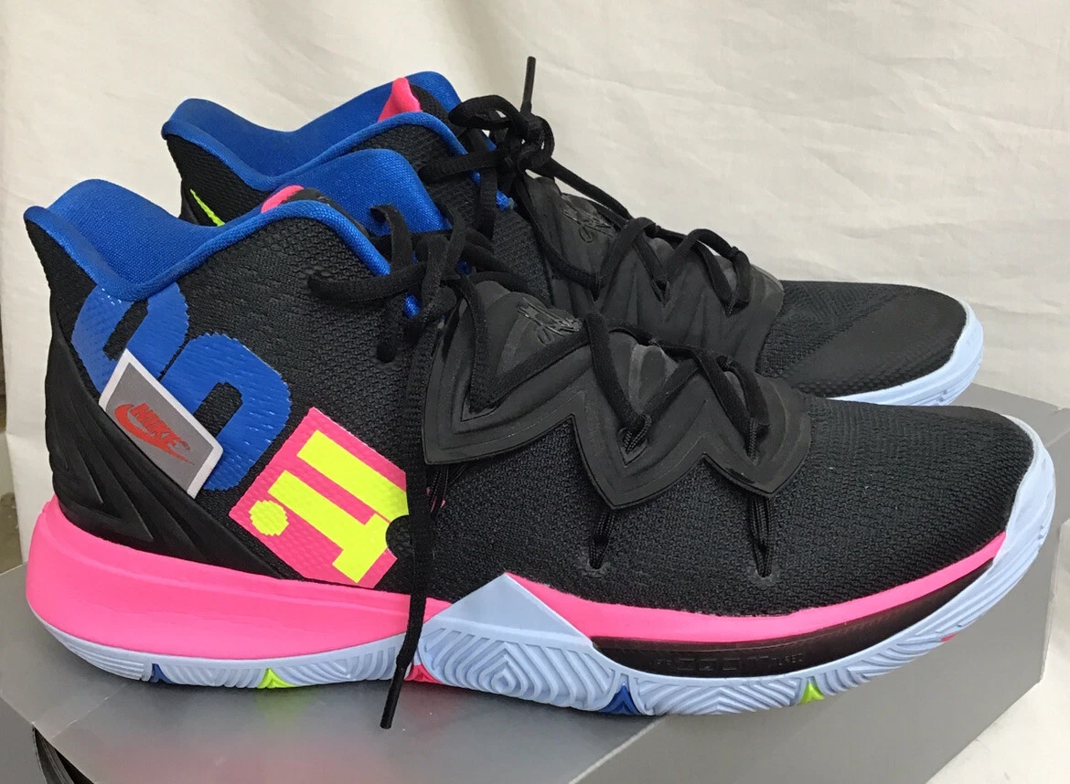 Nike Kyrie Irving Sneaker Kyrie 5 Black Blue Pink Yellow Just Do It 12 887227329936 | eBay