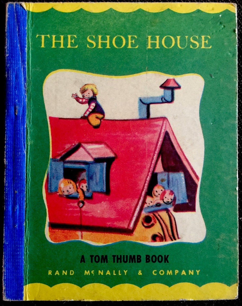 THE SHOE HOUSE 1940's McNally Elf-like Children's Mini Little Tom Thumb  Book