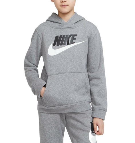 Nike Sportswear Boy's Club Sudadera Con Capucha Suéter Lana icono con el  logotipo de Tamaño Pequeño, Gris | eBay