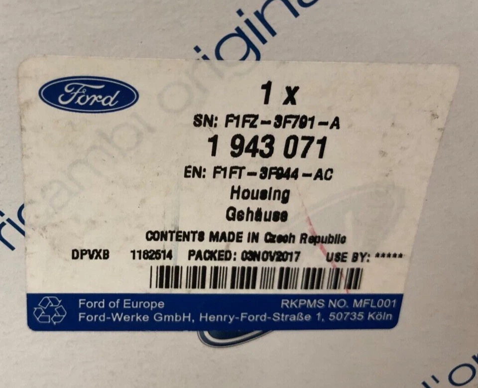 Sensor de ángulo de rotación de dirección genuino Ford C-Max CEU/Focus CEW/Kuga CBS 1943071 - Imagen 3 de 3