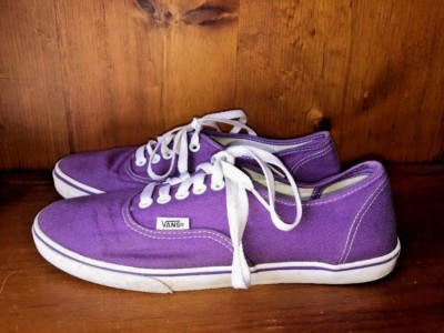 vans off the wall shoes purple