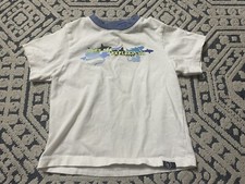 Vintage 2000s Gymboree Deep Sea Exploration Graphic White Blue T-shirt. Size 2T