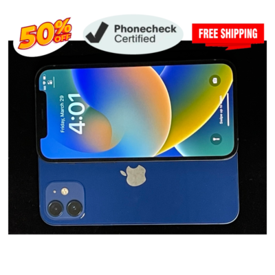 Apple iPhone 12 64GB/128GB Unlocked - Mint Condition, 5G - Free