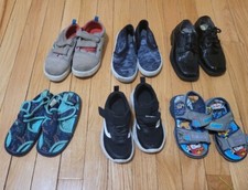 6 pairs Toddlers dress shoes, sneakers and sandals