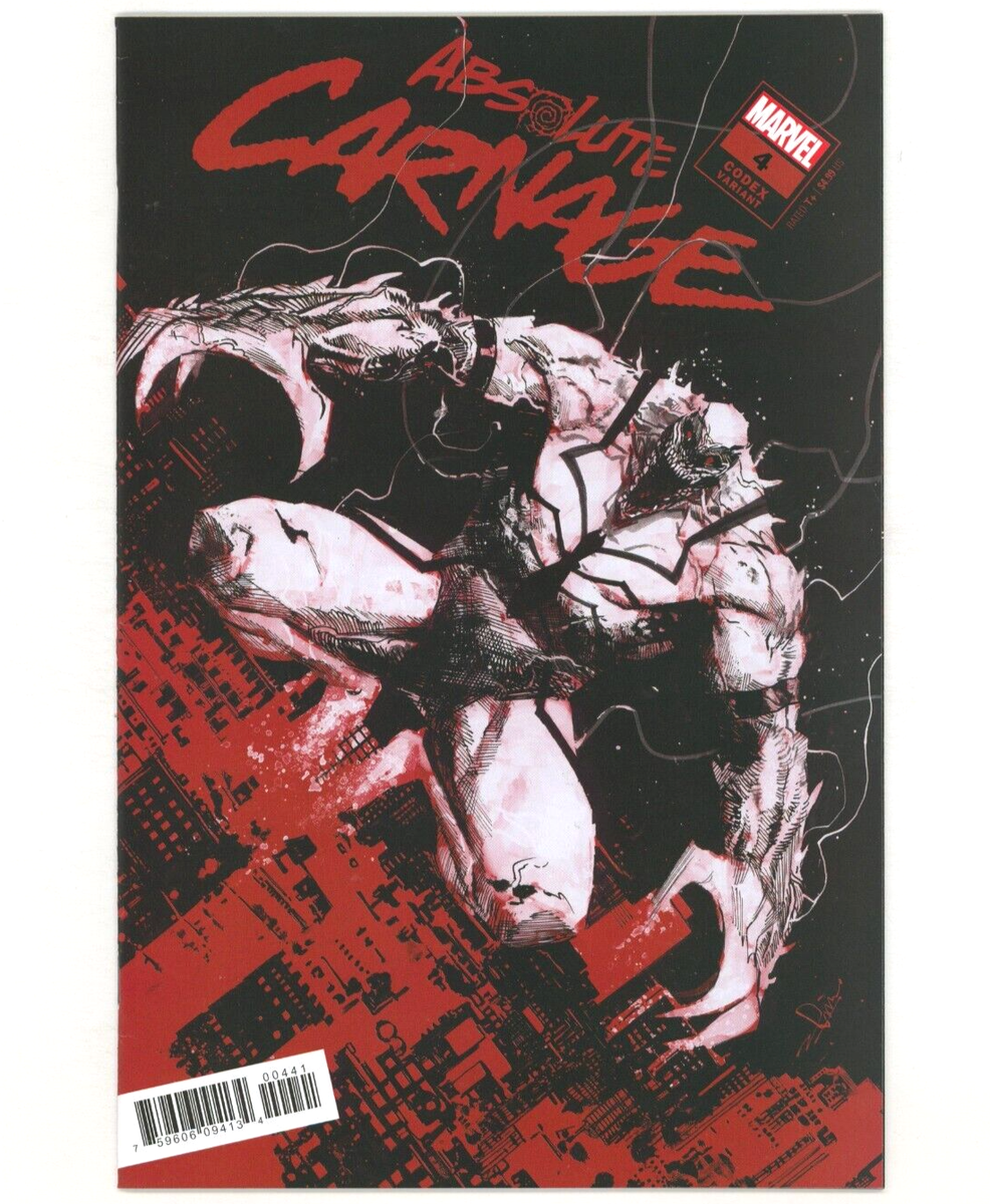 Marvel Comics ABSOLUTE CARNAGE #4 ZAFFINO 1:25 Codex Variant Cover