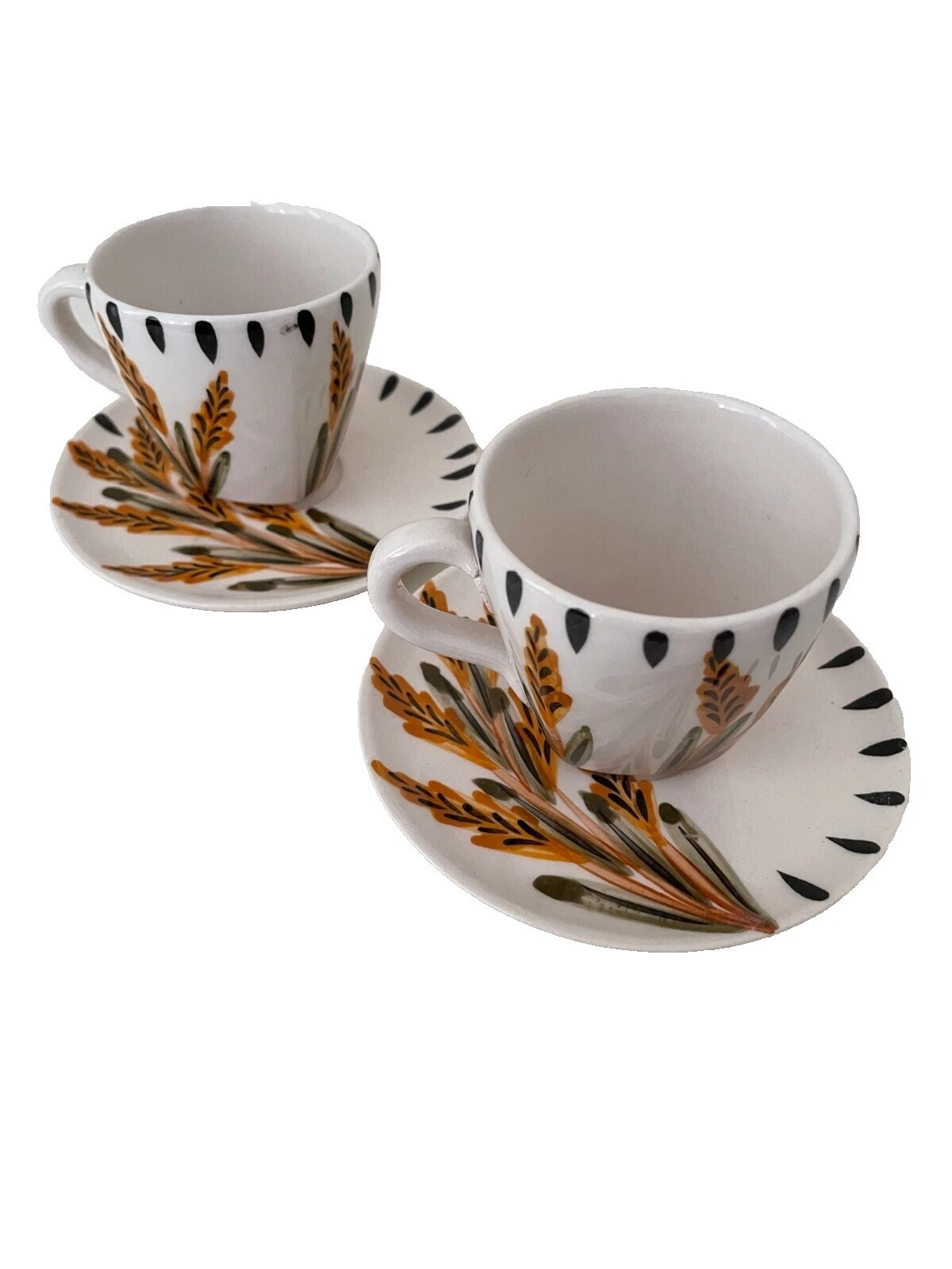 Porcelain Multicolor Espressoes/Demitasse Cups