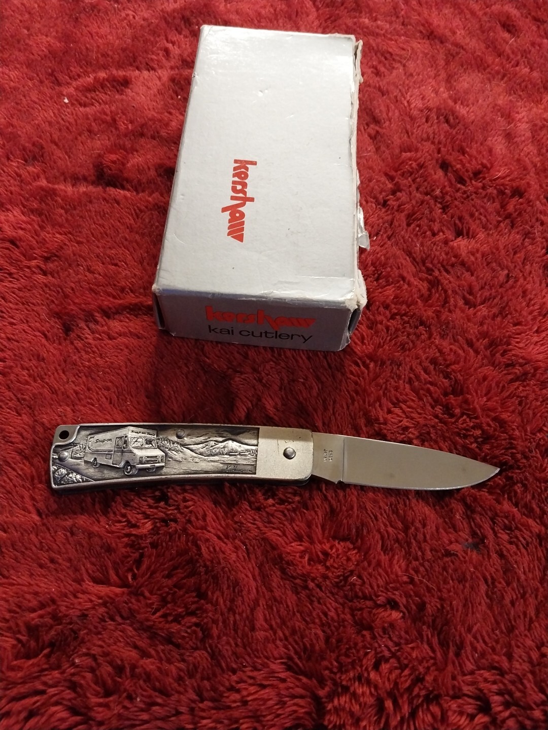 Vintage Kershaw Pocket Knife Japan Snap On Tools Gents Old Timers